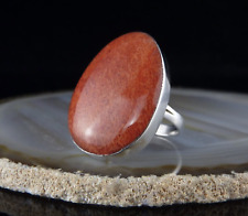 Vintage Silberring mit rotem