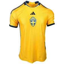 Adidas Schweden Trikot Home Sweden SvFF 2022 Nationalmannschaft L Gelb