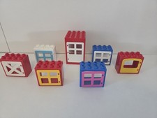 7 x Lego Duplo Fenster Tür