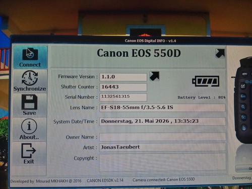 Canon eos 550d s - +, ef-s