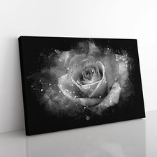 Weiße Rose Blume Leinwand