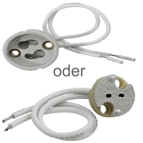 Gu10 gx5 fassung keramik - gu10, gx5.3