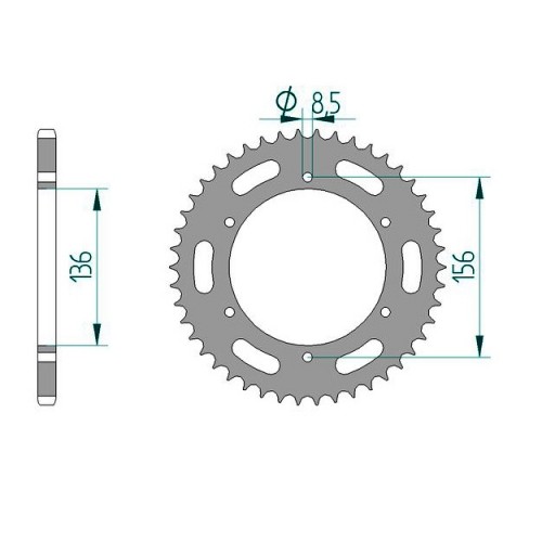 Stahl kettenrad für - für, fantic