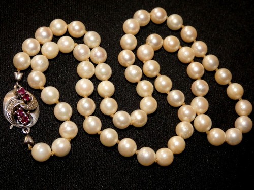 Akoya perlen 6mm - 585, weißgold
