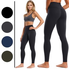 Damen High Waist Sport Leggings Blickdicht Yoga Leggins Fitnesshose Workout Gym