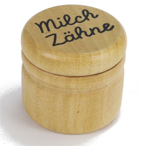 Milchzahndose aus holz - aus, natur