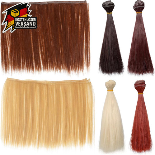 Puppenhaar set farben - 6,