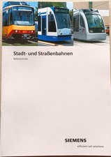 Siemens Referenzliste, Stadtbahnen und Straßenbahnen, Ausgabe 2003
