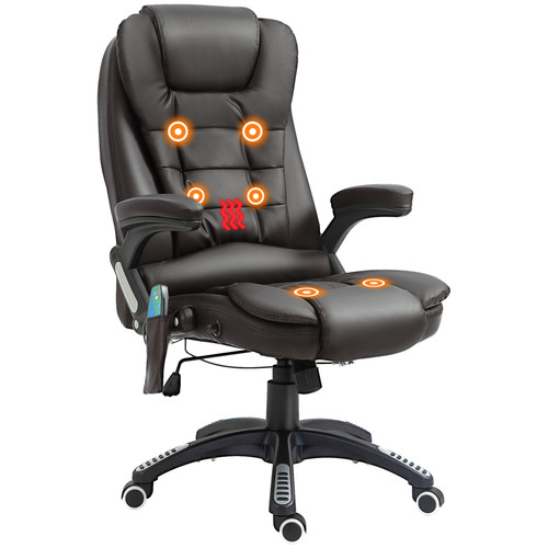 Bürostuhl braun leder - braun,