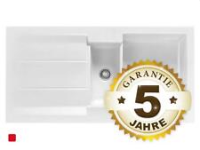 Systemceram Genea 100 Grönland Keramik-Spüle Handbetätigung Weiß glänzend Einbau