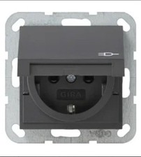 Gira System 55 anthrazit 0414 28 SCHUKO KD + SH