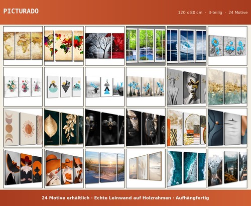 Kunstdruck bild set 120 80 - bild,