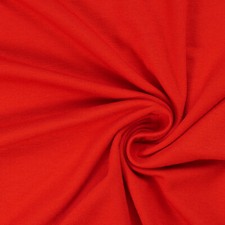 Viskose Jersey Uni Stoff | Bi-Elastisch | Meterware | OEKO TEX | 0,5m | rot