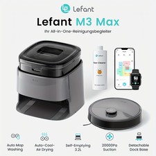 Lefant M3 MAX 20000Pa Robot Vacuum Cleaner Self-Emptying Robotic Vacuum and Mop