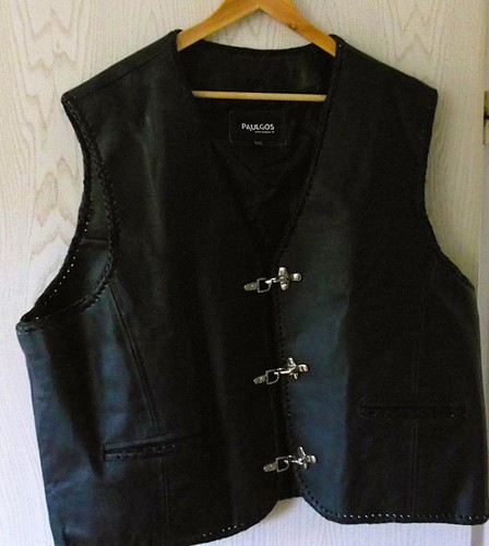 Paulgos lederweste herren 6xl - lederweste,