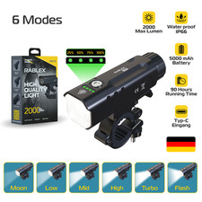 Fahrradlampe LED USB 2000