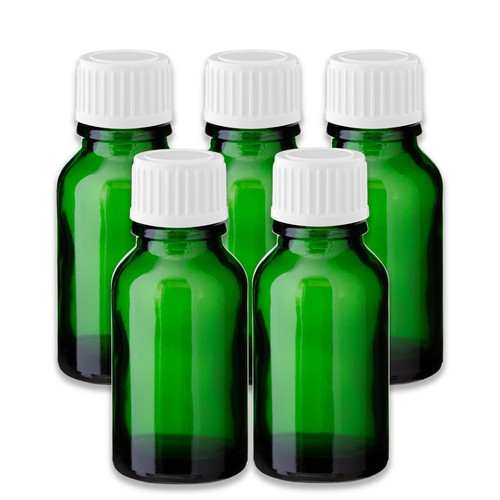 Grüne glasflasche ml - 5x,