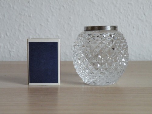 Kristallglas vase 925 - 925, sterling