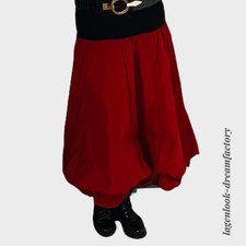 MYO-Lagenlook Traum-Wolken Binde-Ballon-Rock Taft & Jersey ROT 42 44 46 48 50