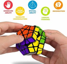 3X3 Zauberwürfel Magic Dreh Cube Puzzle Speedcube Dodekaeder 3D Puzzle Geschenk