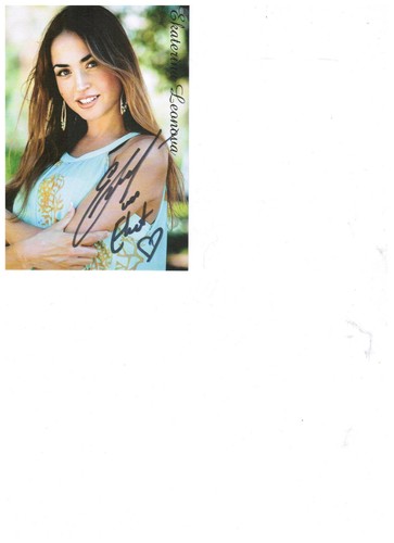 Autogrammkarte ekaterina - autogrammkarte,