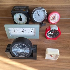 7x Analog Uhr Tischuhr Wecker