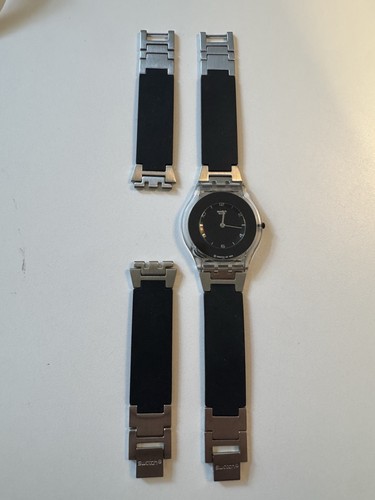 2000 swatch sfk116 - swatch, black