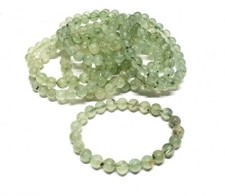  Prehnit Kugelarmband ca. 8 mm / ca. 19 cm