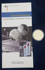 10 Euro Deutschland 2002, documenta Kassel, Silber 925 spiegelglanz