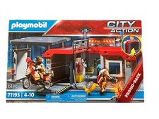 Playmobil 71193 Mitnehm Feuerwehrstation B-Ware Sehr Guter Zustand