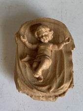 Jesuskind Krippenfigur geschnitzt Kuolt Krippe  Holz Bauer Kevelaer Holz ANRI