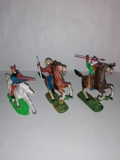 DDR Indianer 3x Reiter + Pferde Konvolut 2