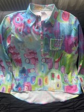 Bunte Langarmbluse Gr.XXL