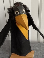 Handpuppe Rabe Holz Lotte