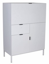 Sekretär weiss Klappsekretär Computertisch Skandi Schrank HYGGE RESTPOSTEN