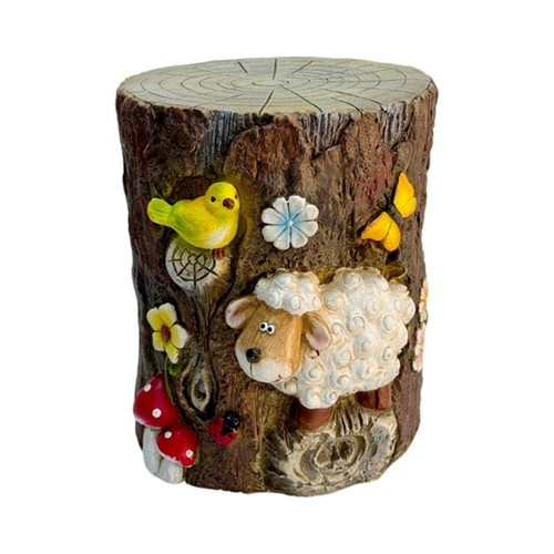 Baumstumpf hocker natürlich - baumstumpf-hocker,