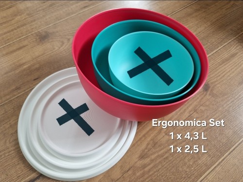 Tupperware ergonomica set - tupperware, 4,3