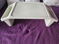 Laptop Tablett, Bett Tablett, Kunststoff, Grau, 58 x 30 X 21