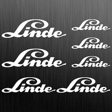 Linde old aufkleber sticker gabelstapler forklift 7 Stücke Pieces