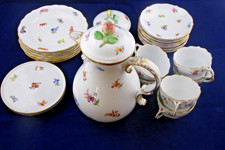 Meissener Mokka-Service für 6 Personen – Streublumen – 1. Wahl