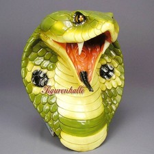 Schlange Cobra Kopf Dekoration Figur Schlangenfigur snake Aufstellfigur Deko neu