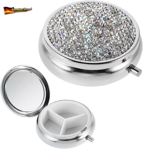Tablettenbox klein metall mit - metall,