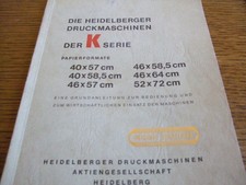 Heidelberg Maschinentechnische Information der K Serie