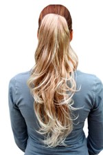 Haarteil/Zopf blond hell