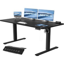 Höhenverstellbarer Schreibtisch Bürotisch Elektrisch 140cm Memory Panel Mit USB