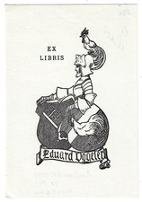 HEINRICH VOGELER: Exlibris für Eduard Vogeler, 1897