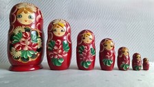 7 tlg. Russische Matroschka / Babuschka, späte 90er / frühe 00er Jahren