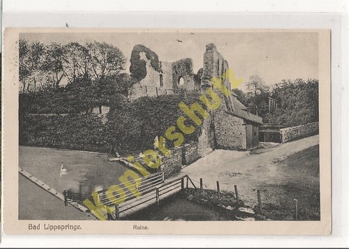 Bad lippspringe burgruine - lippspringe, ak