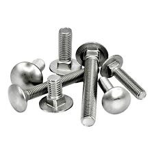 Schlossschrauben Flachrundschrauben Edelstahl DIN 603 M5 M6 M8 M10 A2 V2A Vollge