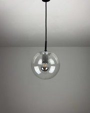 Glass, 1960s Limburg Mid Century Vintage Lamp, Space Age Minimalist Industrial